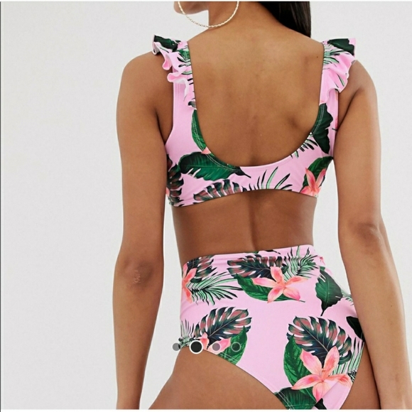 Missguided Bikini Set  Pink Flowers - Picture 2 of 9